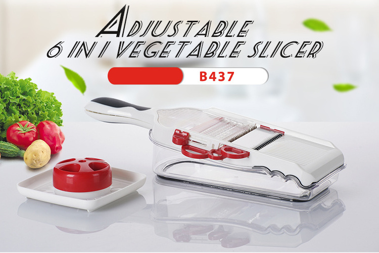 smile mom Mini Multi-Function Manual Adjustable Hand Vegetable Grater Cucumber Slicer