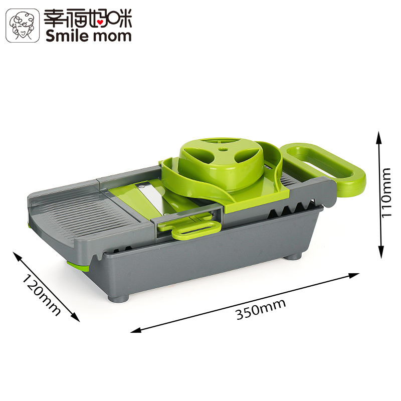 Smile mom Professional Adjustable Food Vegetable Cutter Kitchen Grater Slicer Mandoline