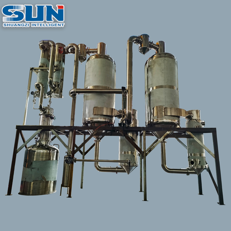 Beverage Soybean Milk Evaporation Equipment Syrup Double Effect External Circulation Evaporator