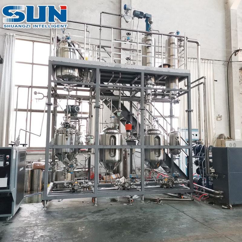 Plant oil wiped film distillaion top Quality Oil Wiped Film Evaporator Lab Molecular Distillation closed loop extractor