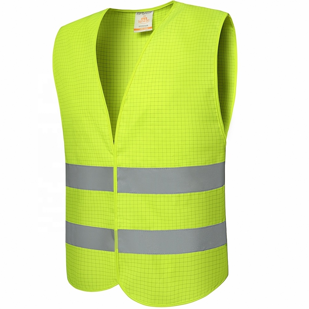 Wholesale Ce Safety Vest Clothing With Pockets Custom Logo High Visibility Class 2 With Hook And Loop Reflective Safety Vests