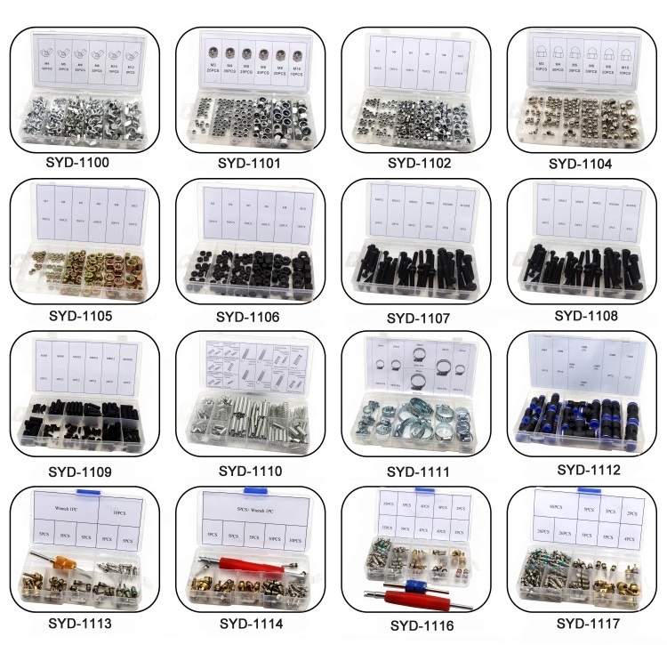 SYD-1117  136pcs assortment Nickel plated high pressure auto schrader car tire valve stem core