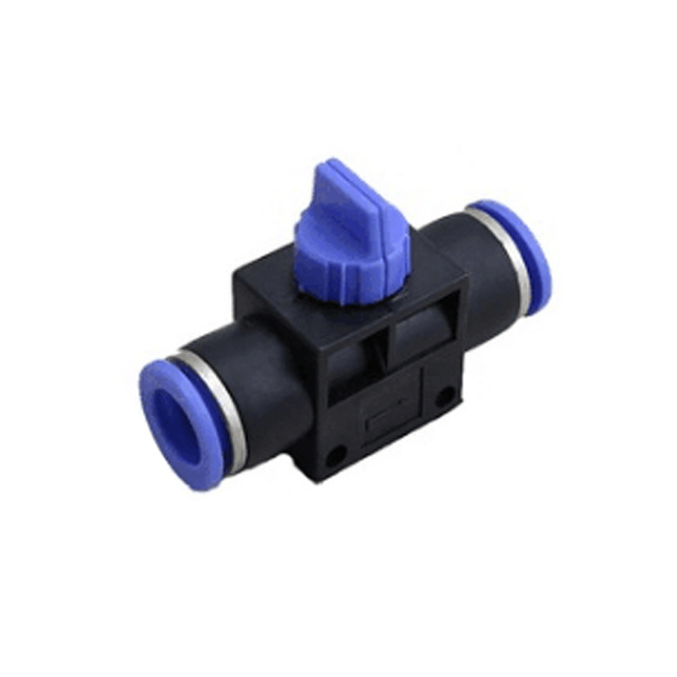 Pneumatic Shut Off Manual Hand Valves Types Stop Fitting HVFF 8MM Plastic Air Hose Tube Fittings