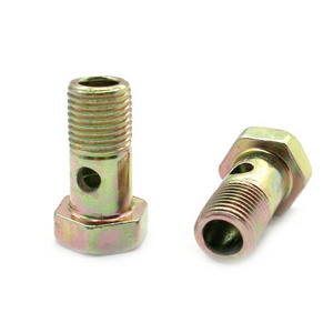 SYD-1164 Metric banjo bolt sizes M10 high pressure bolt with hole banjo bolt fitting