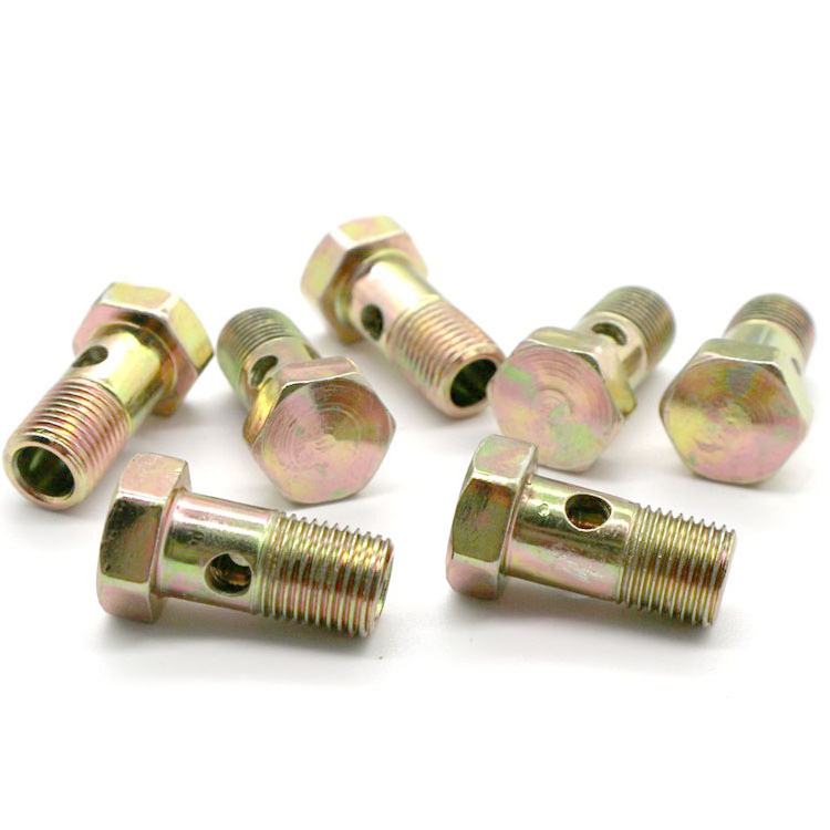 SYD-1164 Metric banjo bolt sizes M10 high pressure bolt with hole banjo bolt fitting