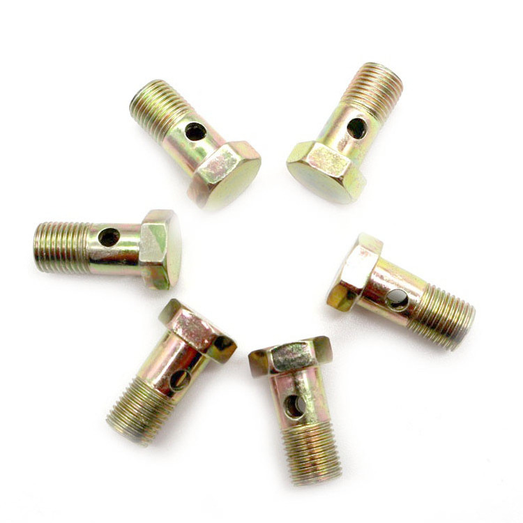 SYD-1164 Metric banjo bolt sizes M10 high pressure bolt with hole banjo bolt fitting