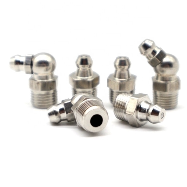 Professional standard grease nipple size track stainless steel M10 grease fitting