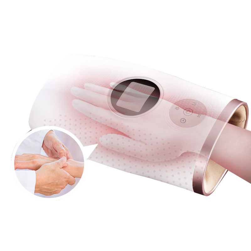 massager product Cordless Electric Hand Palm Finger Massager with Air Pressure and Heat Compression Hand Massager