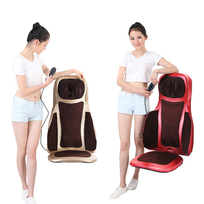 SUNWTR back neck shiatsu kneading heat car seat massage cushion