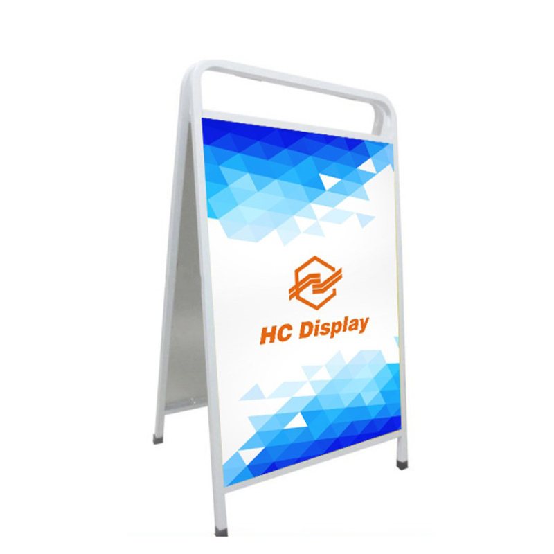 Factory Promotion Double Sided Snap A Poster Stand Portable Folding Sided Advertising Outdoor Sidewalk Sign Stand