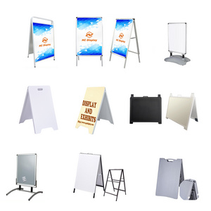 Factory Promotion Double Sided Snap A Poster Stand Portable Folding Sided Advertising Outdoor Sidewalk Sign Stand