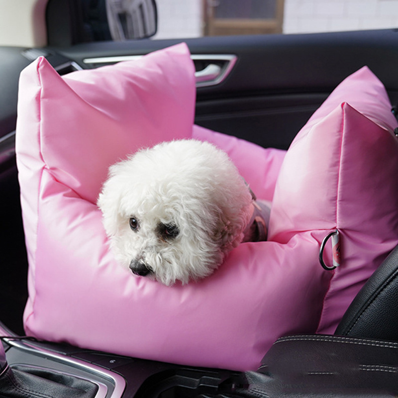 Wholesale Custom Luxury Console Dog Car Back Seat Compatible Travel Bolster Safety Waterproof Cat Pet Car Seat Cover for Dogs