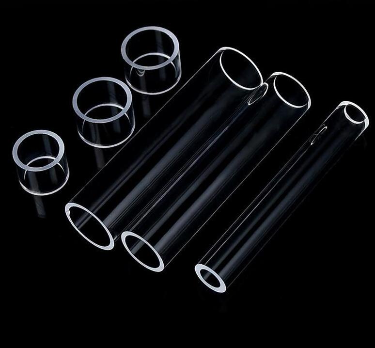 Customized size  Heat resistant Transparent Clear quartz pipe Glass tube Quartz tube