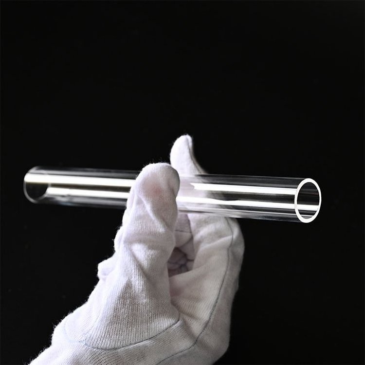 Customized size  Heat resistant Transparent Clear quartz pipe Glass tube Quartz tube