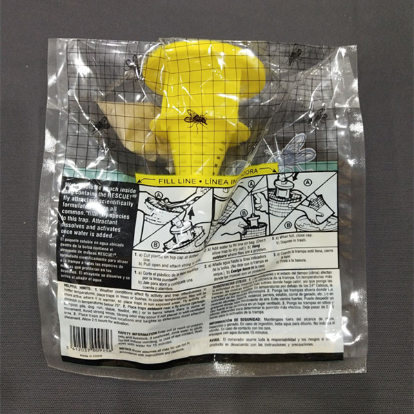 Disposable Fruit Fly Bag Clean Bug Traps  Insect Control Flier traps  with attractant