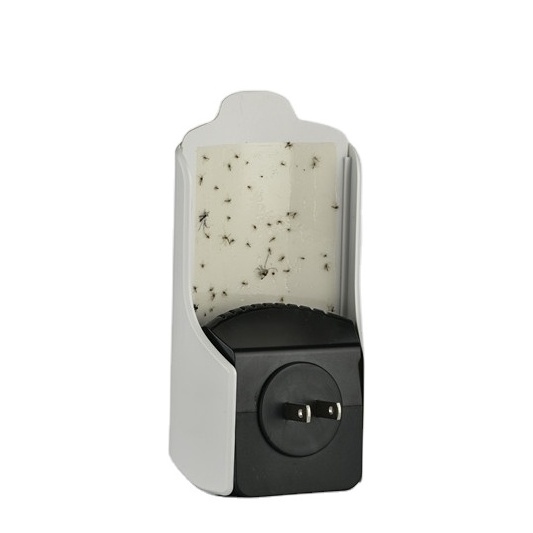 Wall Plug in Sticky Glue Pads Mosquito Killer Lamp Moth Flying Insects Trap Termite Catcher