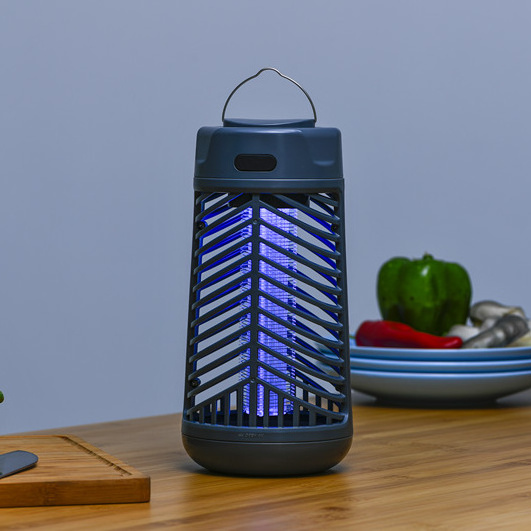 Rechargeable Li-ion Battery Electric Shock Mosquito Killer Bug Zapper Led Lamp 395 UV Light