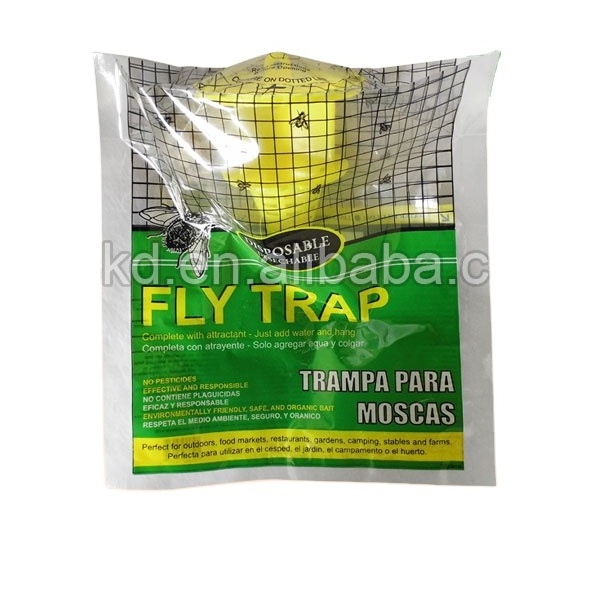 Disposable Fruit Fly Bag Clean Bug Traps  Insect Control Flier traps  with attractant