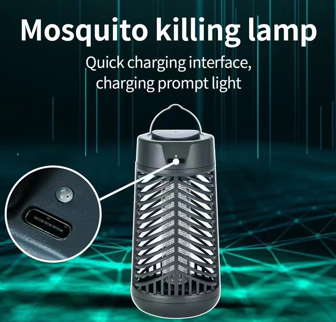 Electric Bug Zapper USB Powered Camping Insect Killing Fly Trap  Indoor Rechargeable Mosquito Trap Zappers