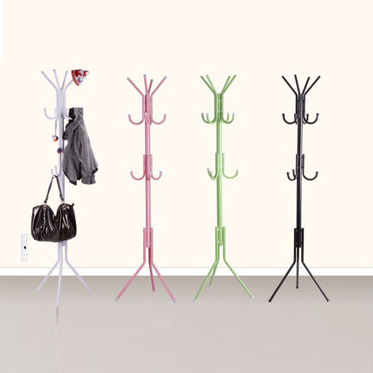 Freestanding Stand Stand Standing Metal Coat Rack Hat Hanger Hook For Jacket Coat Purse Scarf