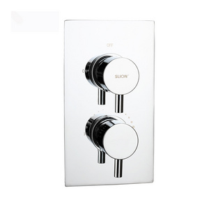 Dual Square handles outdoor concealed thermostatic shower valves