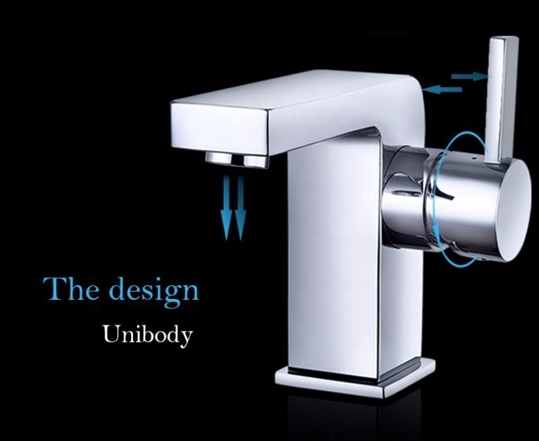 Brass Hpb59-1SL2126(01) single lever monobloc basin mixer universal swivel Simple and elegant with Sedal Cartridge high quality