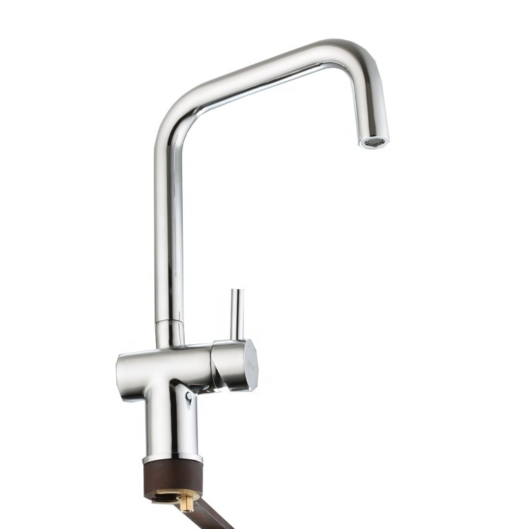 British  europe american Brass single lever chrome brushed copper sink mixer kitchen faucet