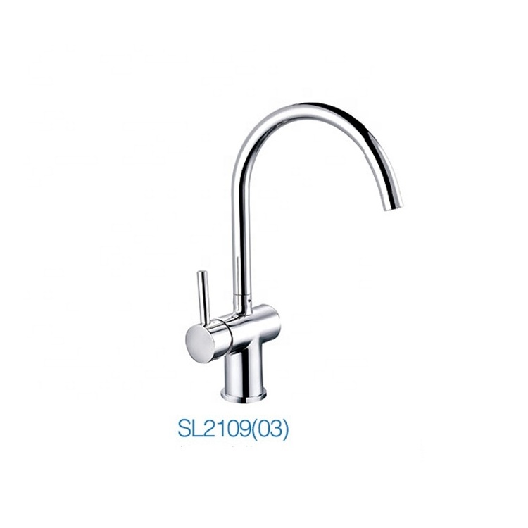 British  europe american Brass single lever chrome brushed copper sink mixer kitchen faucet