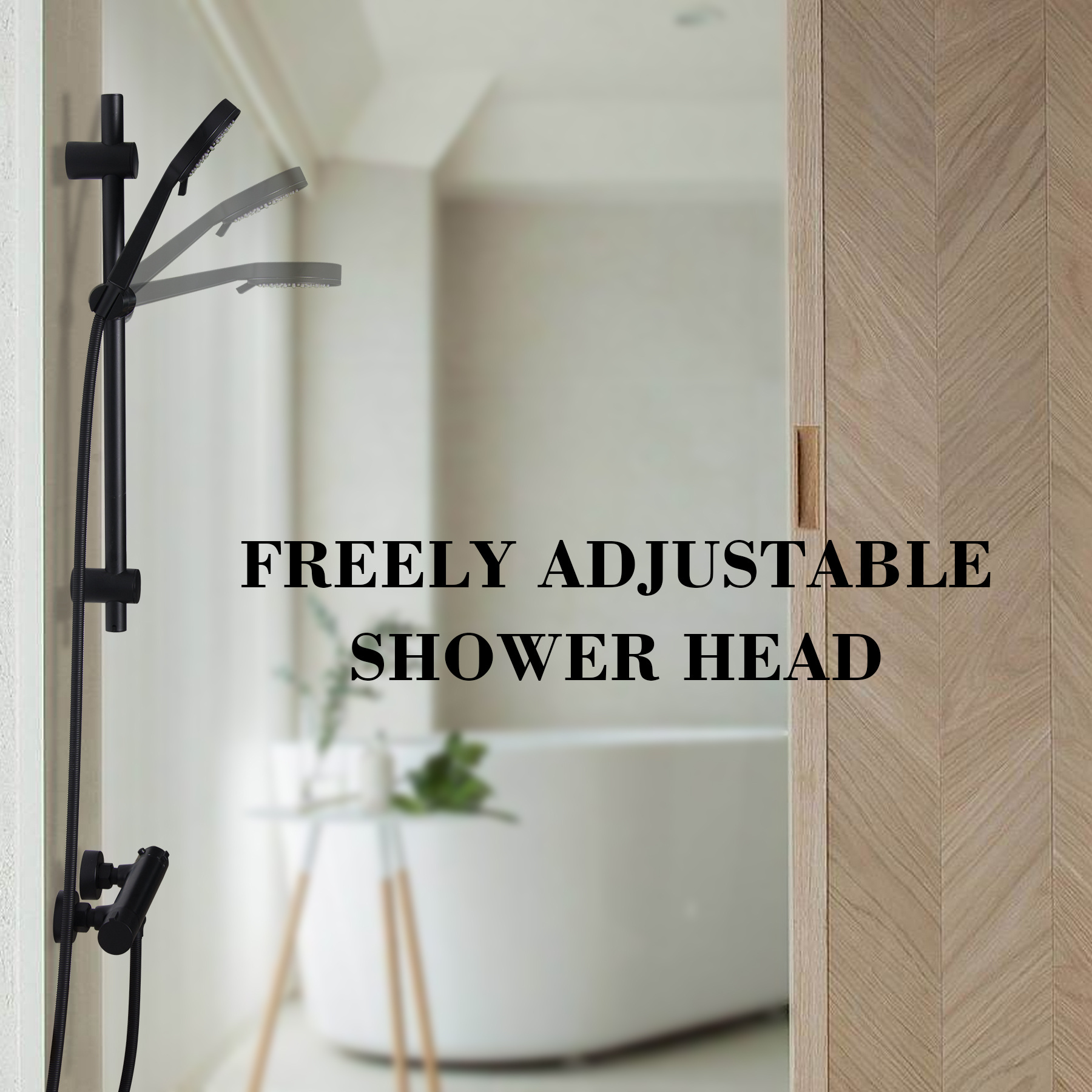 Popular Round Bathroom Shower Faucet Stainless steel Hot Cold Bathroom Tap Thermostatic Shower Set Black Bathtub Mixer Faucet