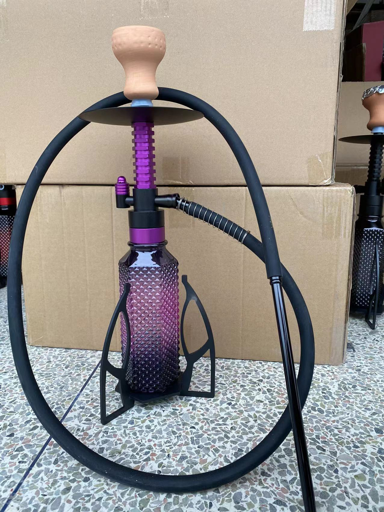 Complete Glass Hookah Set with Everything