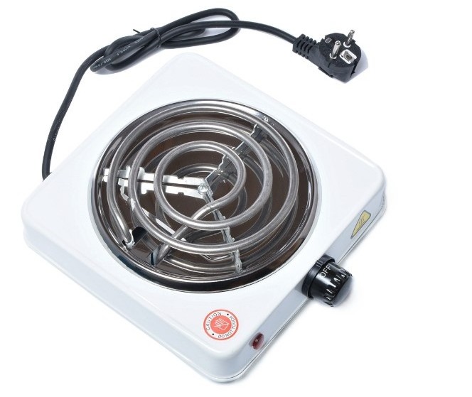 Temperature Control Black and Silver Electric Hot Plate Portable Hookah Shisha Charcoal Burner