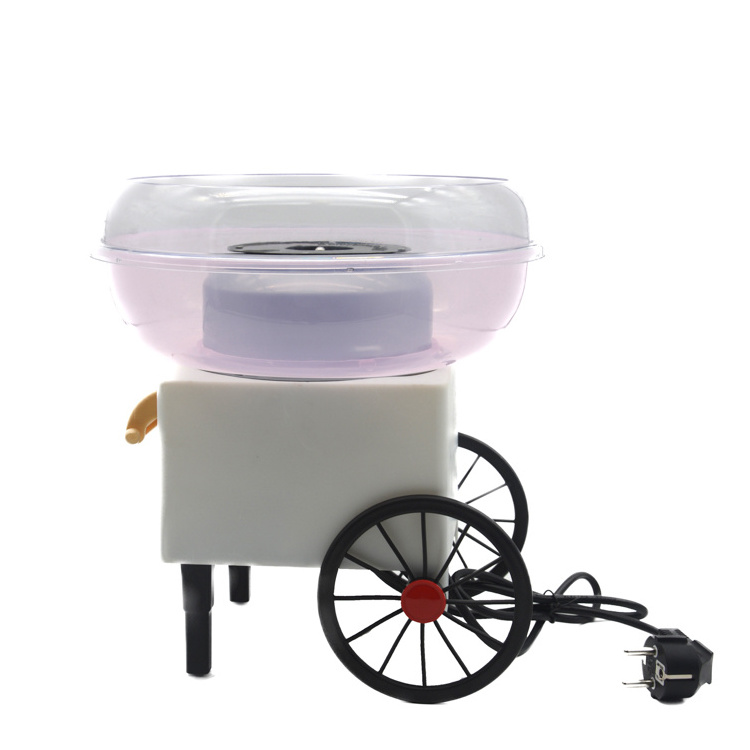 Small Handcart Shape Electric DIY Marshmallow Maker Mini Portable Cotton Sugar maker Cotton Candy floss Machine