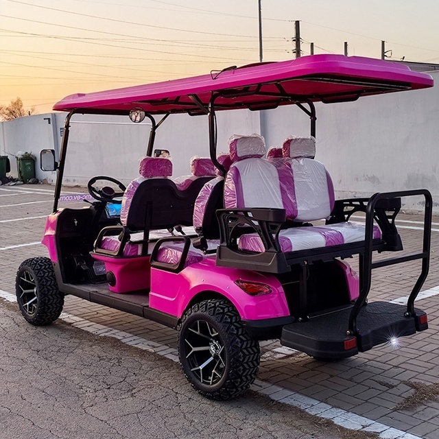 China Manufacturers Sale Street Legal Electric 4+2 Seater Golf Car Golf Buggy Golf Cart