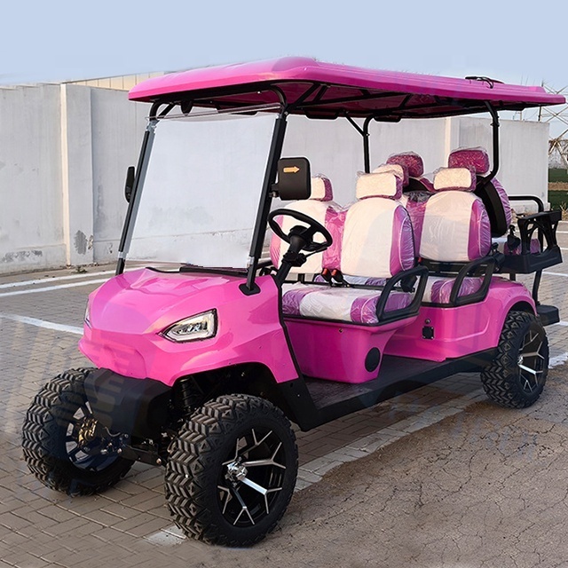 China Manufacturers Sale Street Legal Electric 4+2 Seater Golf Car Golf Buggy Golf Cart