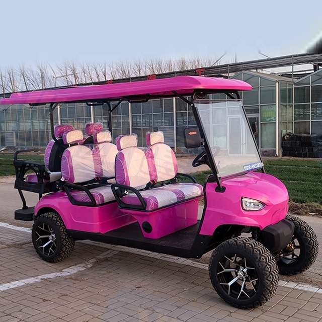 China Manufacturers Sale Street Legal Electric 4+2 Seater Golf Car Golf Buggy Golf Cart