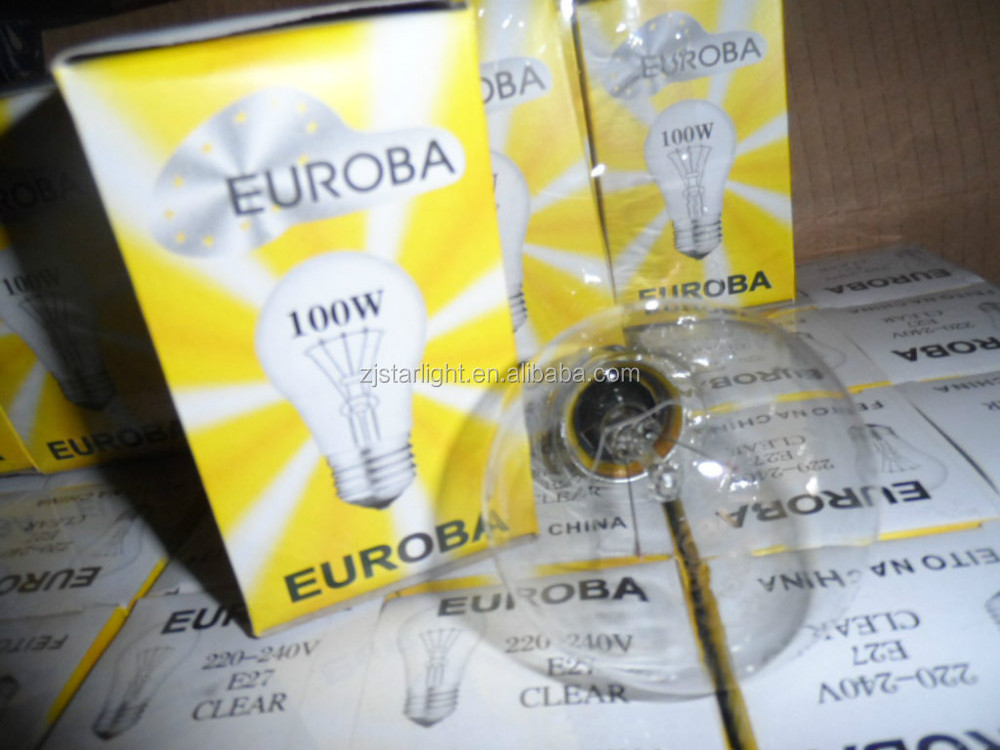 A55/A58/A60 40W/60W/75W/100W Incandescent Bulb/Light Bulb/GLS Bulb