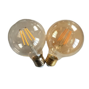 G80 G95 G125 LED Filament Bulb Clear And Amber Vintage 4W/6W/8W