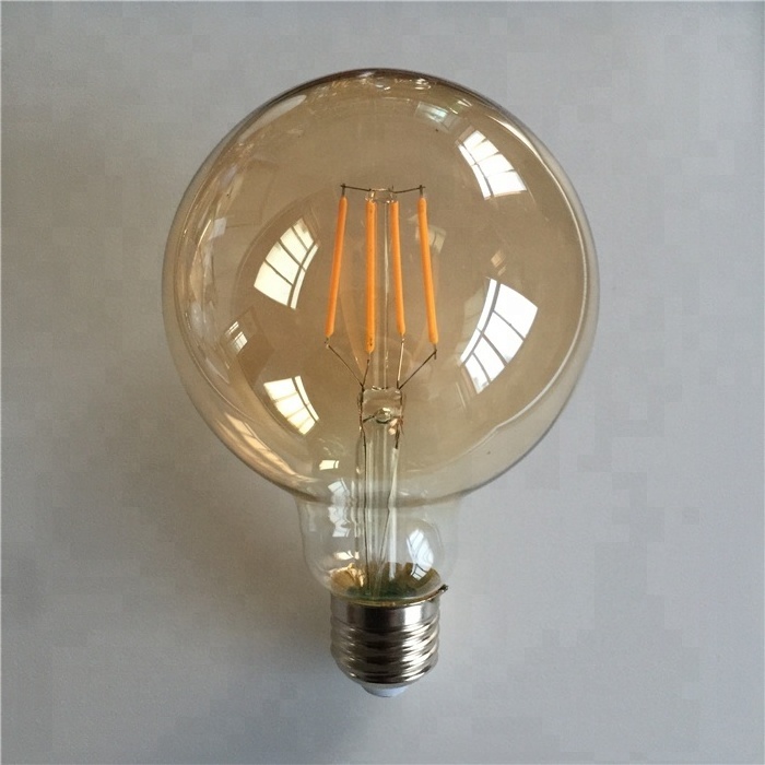 G80 G95 G125 LED Filament Bulb Clear And Amber Vintage 4W/6W/8W