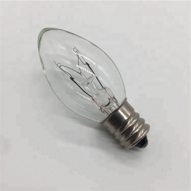 Incandescent Bulb C7 Clear And Color Light Bulb 22mm Diameter Hot Sale In United States