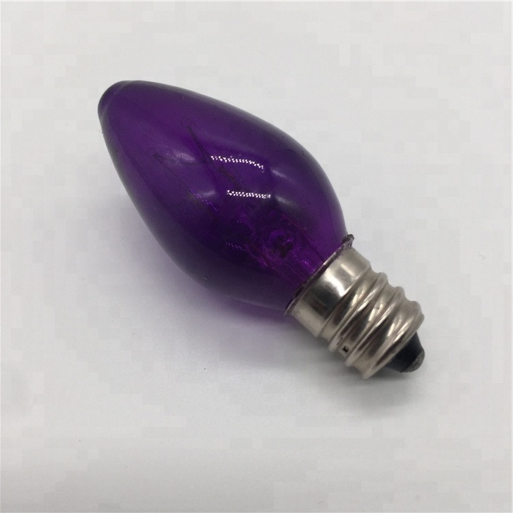 Incandescent Bulb C7 Clear And Color Light Bulb 22mm Diameter Hot Sale In United States