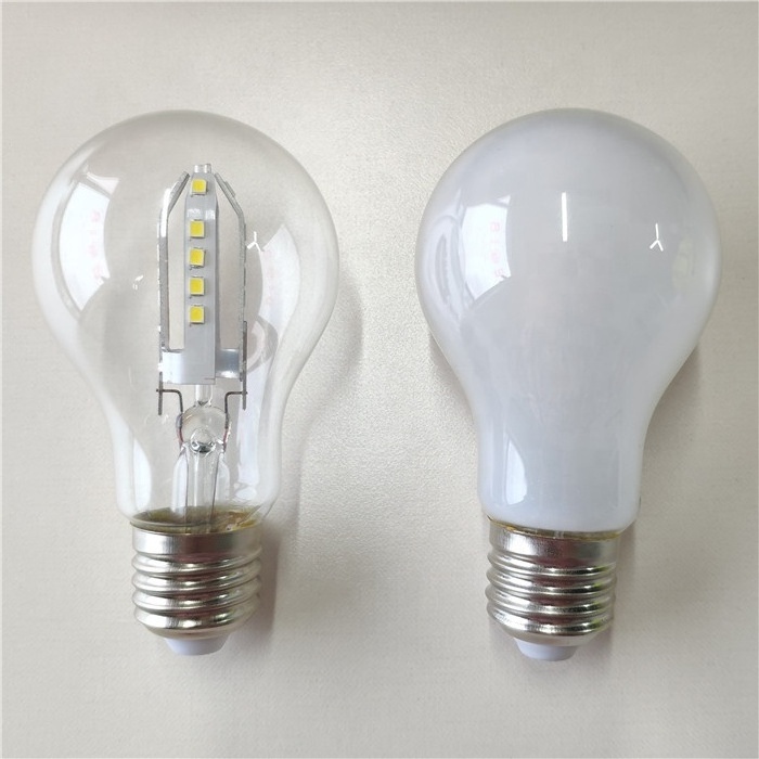 New Product A19 LED Light Bulb A55 Clear 5W 7W And A60 Frosted 7W 9W Lumens Efficiency 90lm Per Watt RA>80