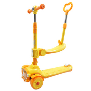 China factory wholesale cheap price new design high quality 5 en 1 three-wheel kickboard kids kick scooter for child