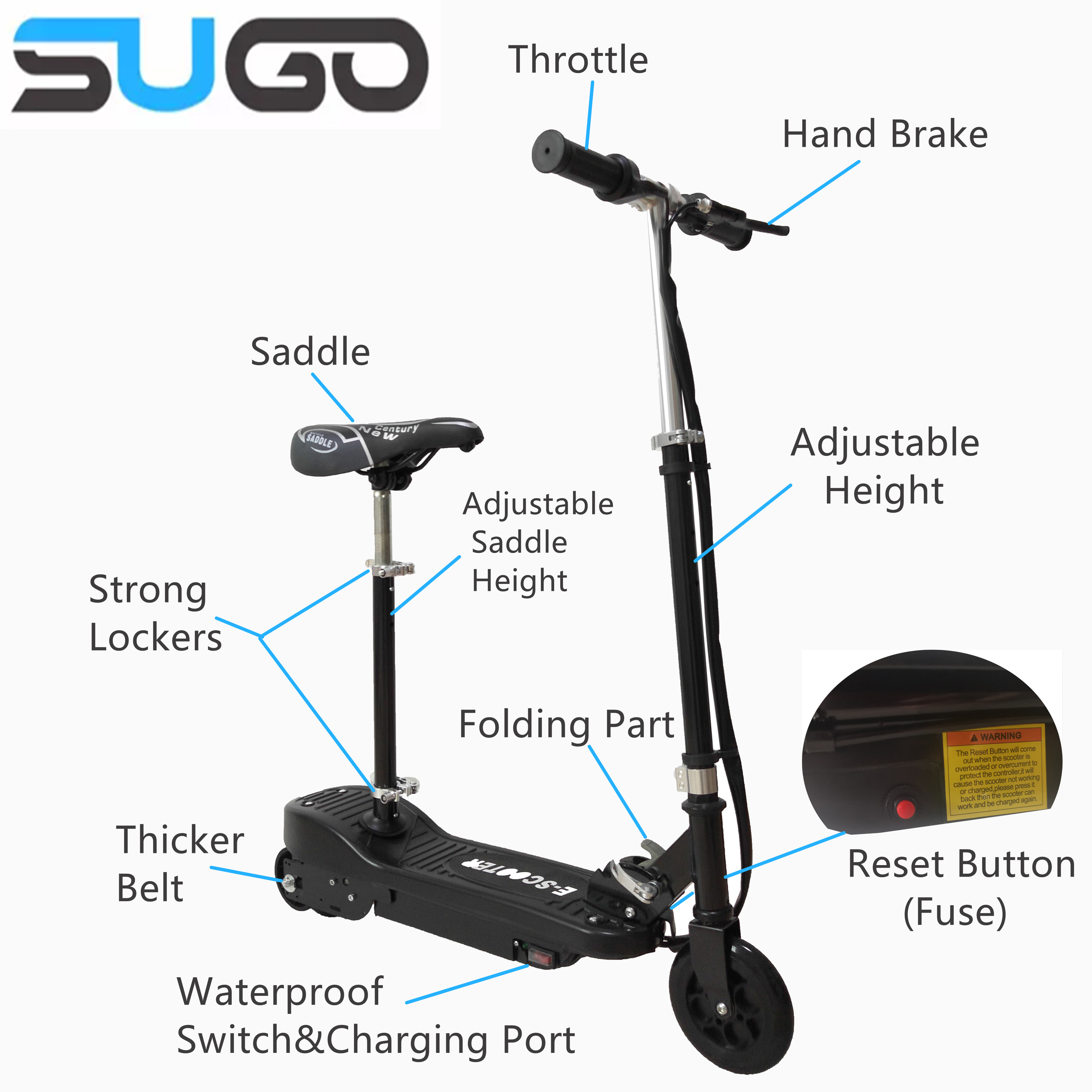 wholesale Kick electric scooter foldable for kids