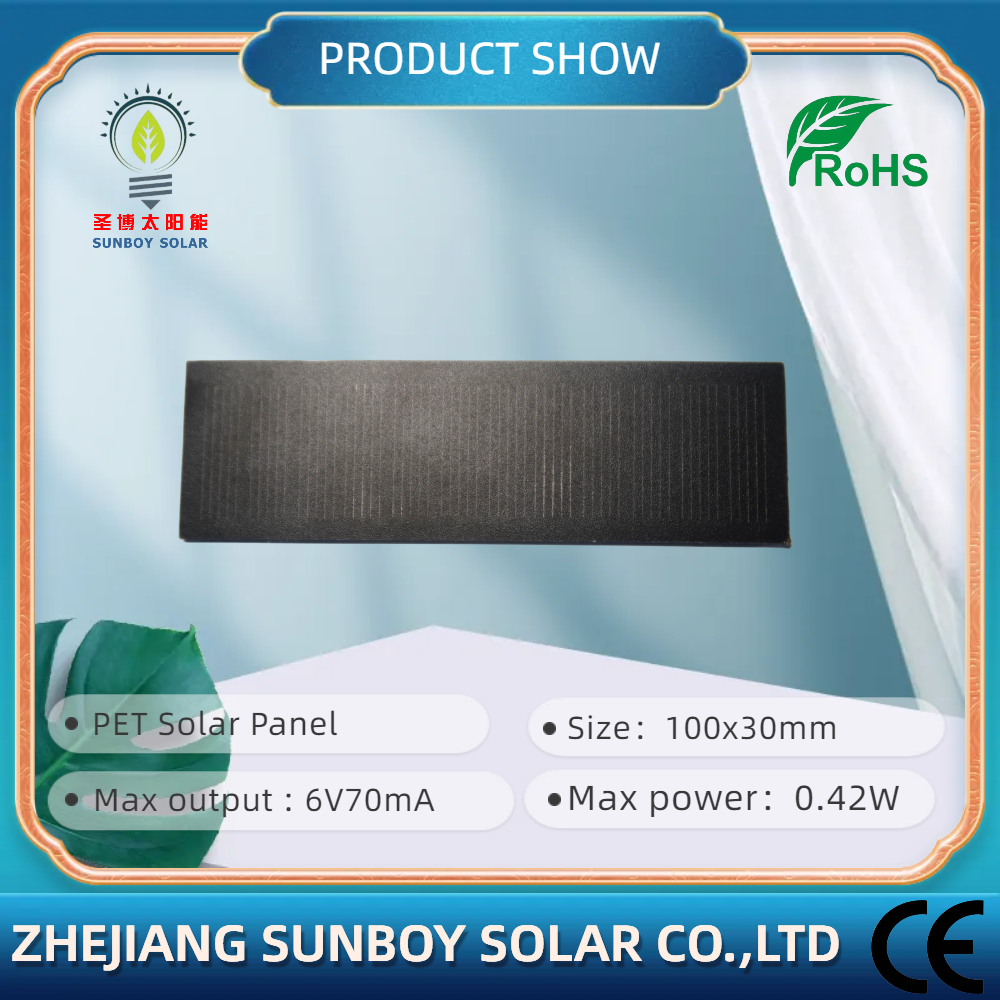 High Efficiency Mini Monocrystalline Silicon Solar Cell Price Cheap Customized 0.42w PET Laminated Solar Panel