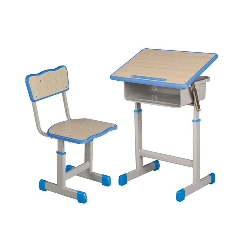 Modern cheap price height adjustable student drawing table and chair