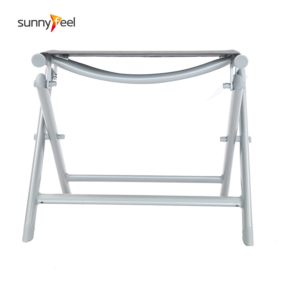 Customized Outdoor Indoor Lightweight Small Size Aluminum Folding Stool Footrest For Beach Camping Chair