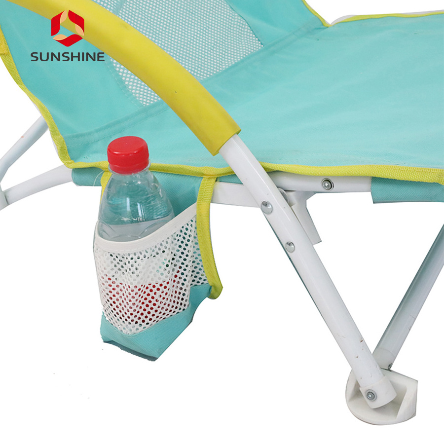 Customized Portable Lightweight Outdoor Low Profile Beach Folding Chair with carry bag