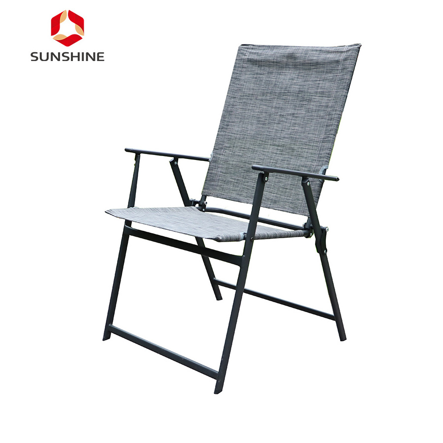 Modern Design Cheap Steel Outdoor Dining Table and Folding Chairs Set Garden Furniture