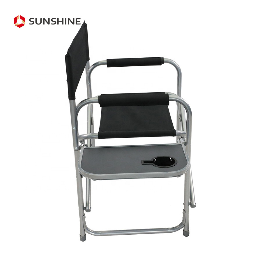 OEM Metal Chair Camping Outdoor Folding Child Director Chair With Side Table