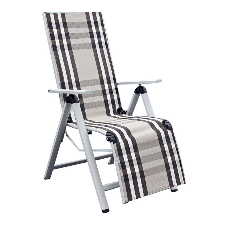 Wholesale Outdoor Garden Furniture Aluminum Tube and Textilene Fabric KD Patio Furniture Single Chair